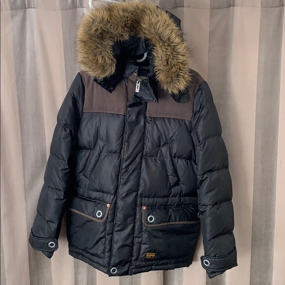G-Star Down Jacket with Faux Fur Hood - Picture 2 of 2